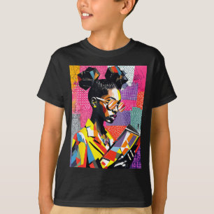 Camiseta Mulheres educadas da história negra geométrica len