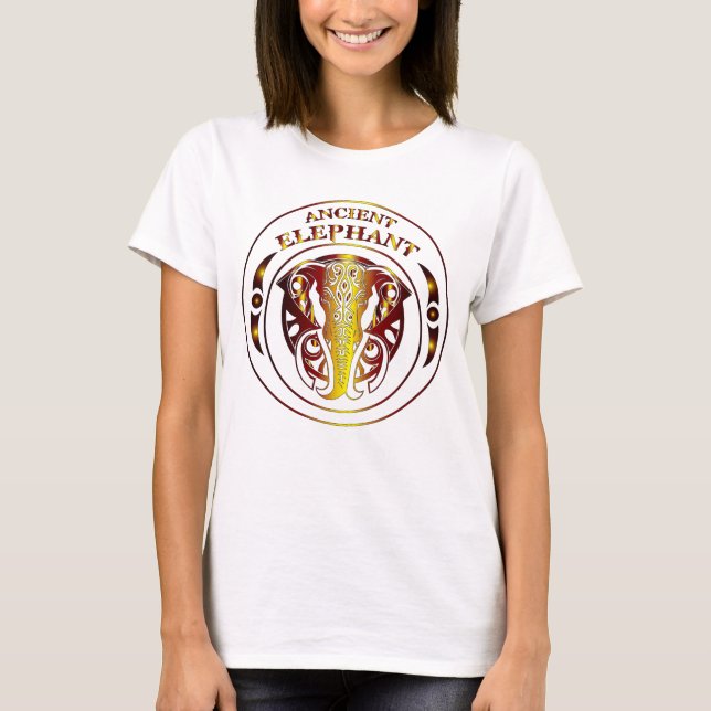 Camiseta Mulheres Elefante Antigo (Frente)