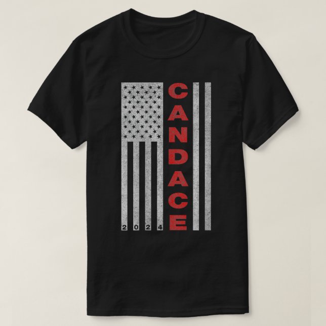 Camiseta Mulheres elegem Candace Owens para Presidente 2024 (Frente do Design)