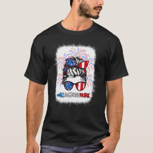 Camiseta Mulheres Em 4 De Julho Toda Enfermeira Americana L