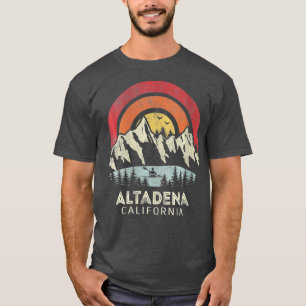 Camiseta Mulheres em Altadena California Montanha Sunset Su