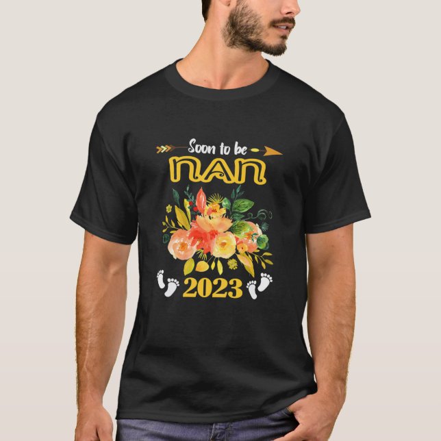 Camiseta Mulheres Em Breve A Ser Nan Est 2023 Gravidez Anno (Frente)