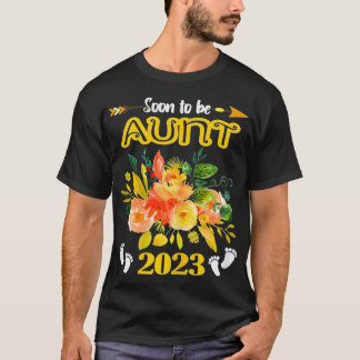 Camiseta Mulheres Em Breve A Ser Tia Est 2023 Tias De Gravi