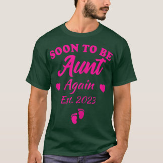 Camiseta Mulheres Em Breve A Serem Tia Novamente 2023 Gravi