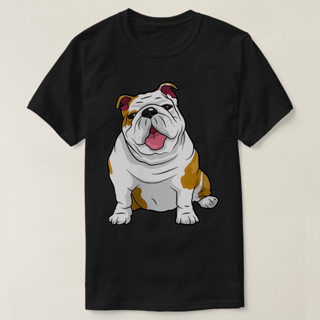Camiseta Mulheres em INGLÊS BULLDOGÓTICOS Incrível (Frente do Design)