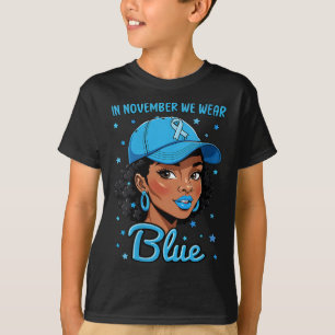 Camiseta Mulheres Em Novembro Vestimos Consciência da Diabe