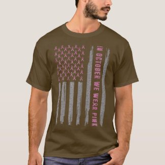 Camiseta Mulheres Em Outubro Vestimos O Cancer Rosa Com Con