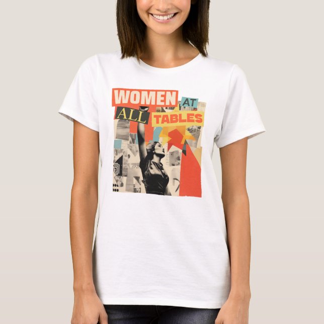 Camiseta Mulheres Em Todas As Mesas (Frente)