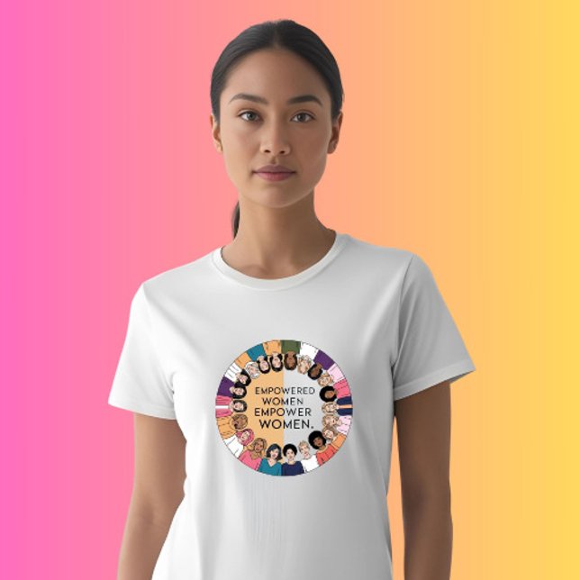 Camiseta Mulheres empoderadas empoderam mulheres inspirador (Criador carregado)