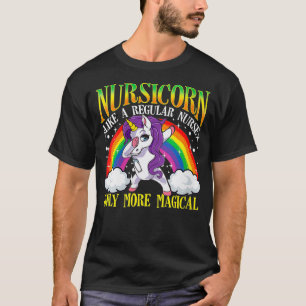 Camiseta Mulheres Enfermeiras Enfermeiras Funny Unicorn Reg