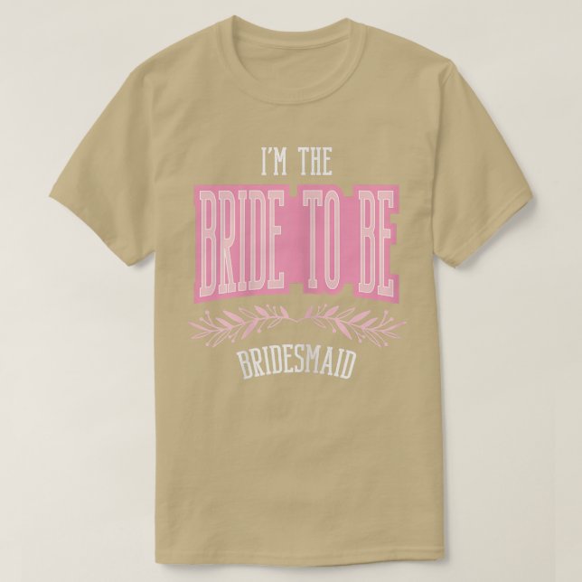 Camiseta Mulheres Engraçadas A Noiva Da Bridesmaid A Corres (Frente do Design)