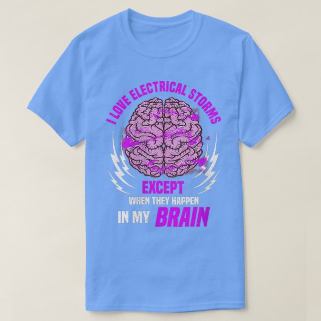 Camiseta Mulheres Engraçadas Adoram Tempestades Elétricas E (Frente do Design)