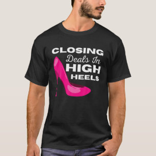 Camiseta Mulheres Engraçadas Agente Imobiliário Fechando Ne