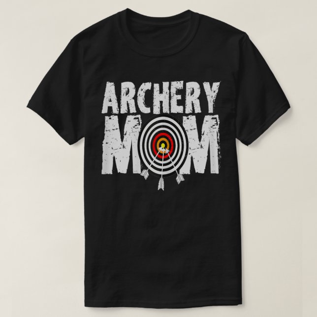 Camiseta Mulheres Engraçadas Archery Mãe Archery Arco Hunte (Frente do Design)