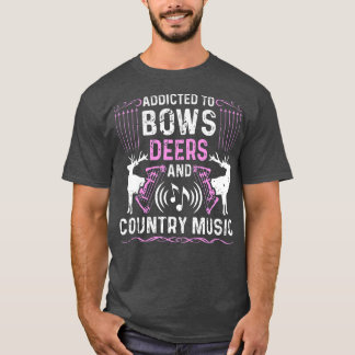 Camiseta Mulheres Engraçadas Arco Caçador de Música country