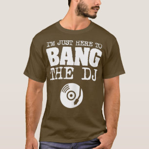 Camiseta Mulheres Engraçadas Bang Disco DJ Música Da Espo