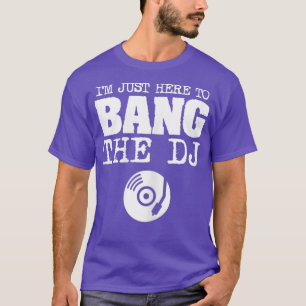 Camiseta Mulheres Engraçadas Bang Disco DJ Música Da Espo