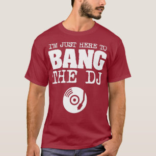 Camiseta Mulheres Engraçadas Bang Disco DJ Música Da Espo