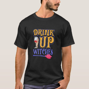 Camiseta Mulheres Engraçadas Bebem Bruxas Bruxas do Hallow
