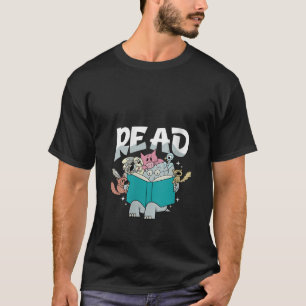Camiseta Mulheres Engraçadas Biblioteca de Professores Leia