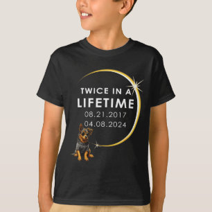 Camiseta Mulheres Engraçadas Cachorro Eclipse Solar Total D