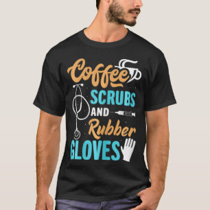 Camiseta Mulheres Engraçadas Café Esfrega E Luvas De Borrac