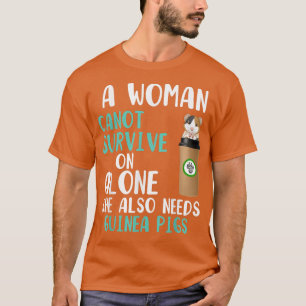 Camiseta Mulheres Engraçadas Café Guiné Porcos Mulher preci