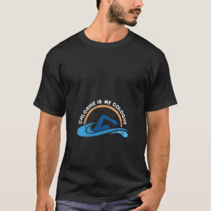 Camiseta Mulheres Engraçadas Cloro É Minha Respiração Profu