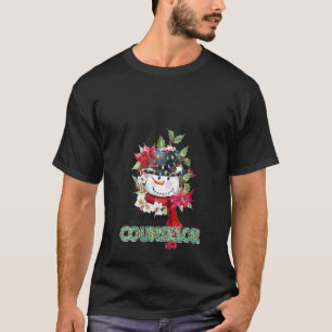 Camiseta Mulheres Engraçadas Conselheiro Muito Feliz Snowma