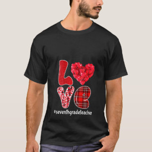 Camiseta Mulheres Engraçadas Corações Adoram Professora Da