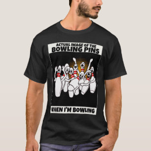 Camiseta Mulheres engraçadas crianças sete dez pinos rindo