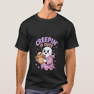 Camiseta Mulheres Engraçadas Criminoso É Bonito Fantasma Ha