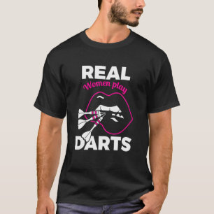 Camiseta Mulheres Engraçadas Dardas Mulher Amadora Pub Bar