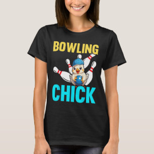 Camiseta Mulheres engraçadas de boliche Garota bonita de bo