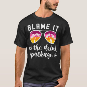 Camiseta Mulheres Engraçadas Férias Cruzadas Praia Culpam-N