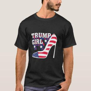 Camiseta Mulheres Engraçadas Garota Trump Tee Cute High Hea