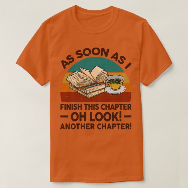 Camiseta Mulheres Engraçadas Lendo Assim Que Eu Terminar Es (Frente do Design)