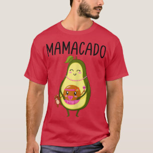 Camiseta Mulheres Engraçadas Mamacado Avocado Anunciante de
