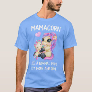 Camiseta Mulheres Engraçadas Mamacorn Unicorn Costume Mamãe