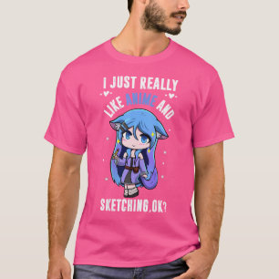 Camiseta Mulheres Engraçadas Mananga De Animação Japonesa E