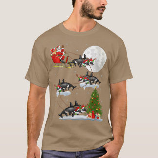 Camiseta Mulheres Engraçadas Papais noeis Da Árvore De Ilum