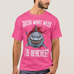 Camiseta Mulheres Engraçadas Piadas De Tubarão Adivinhem Qu