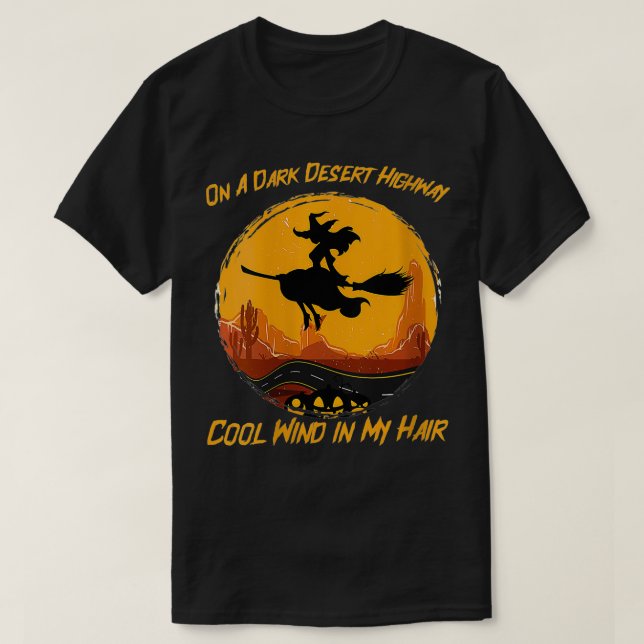 Camiseta Mulheres Engraçadas Rodovia do Deserto Escuro Engr (Frente do Design)