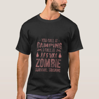 Camiseta Mulheres Engraçadas Sobrevivência Zombie Campanha