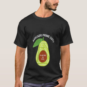 Camiseta Mulheres engraçadas veganas abacate Prime Cuts Gua