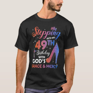 Camiseta Mulheres entrando no meu 49º Aniversário Bombas 49