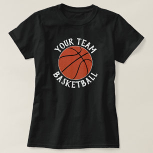 Camiseta Mulheres equipa de basquetebol, nome do jogador &