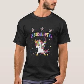 Camiseta Mulheres Es Eskaliert Eh Sauf Unicorn Wine Dizendo