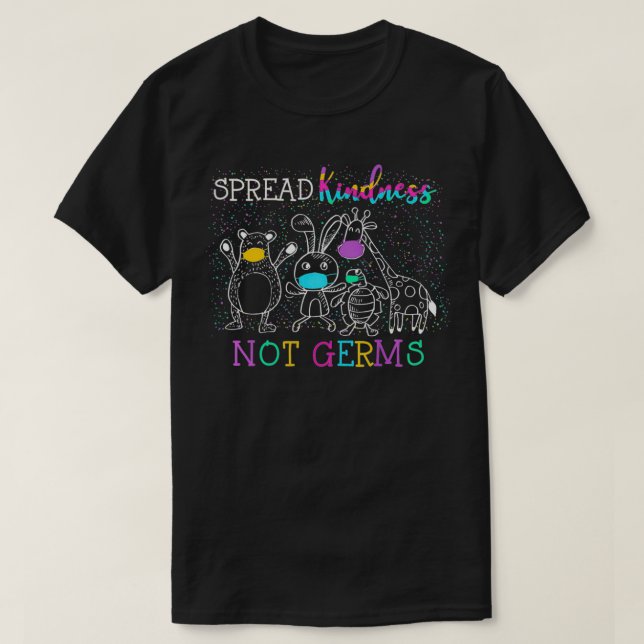 Camiseta Mulheres espalham gentileza Não Germes Animais Bon (Frente do Design)