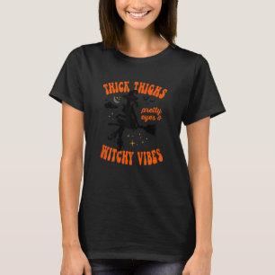 Camiseta Mulheres Espessas Coxas Bonito Olhos Testemunhas T